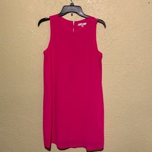 Norah Dress Sleeveless Hot Pink Size M Back Zipper  Polyester Lining